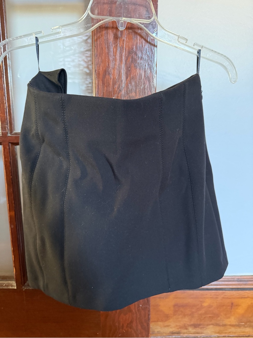 Zara Black A-Line Mini Skirt